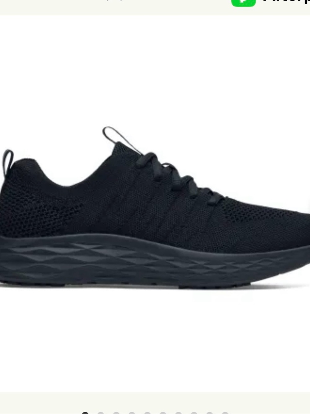 Shoes For Crews Black Knit Slip Resistant Work Shoes Women’s Size 8